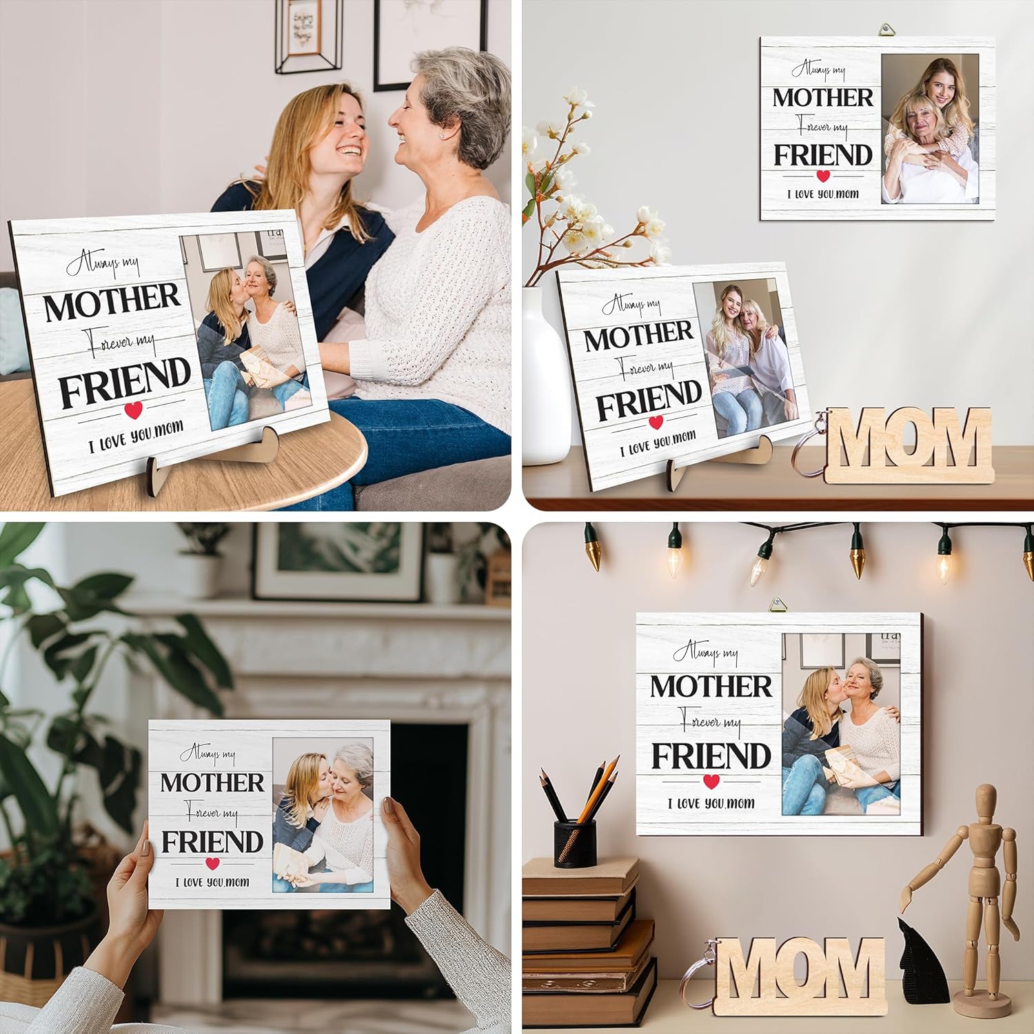 Personalized 4x6 Covered My Mom Picture Frame