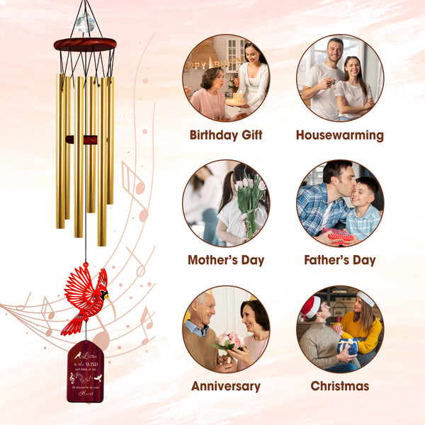Custom Carnival Memorial Wind Chime Sympathy Gifts