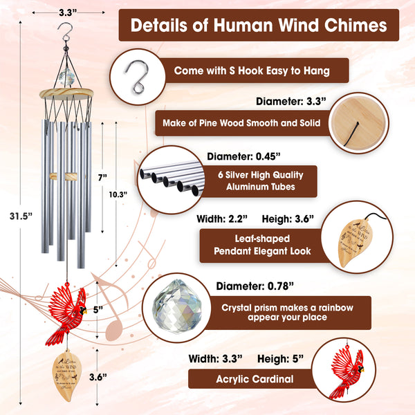 Personalized Beravement Windchime Memorial Gifts