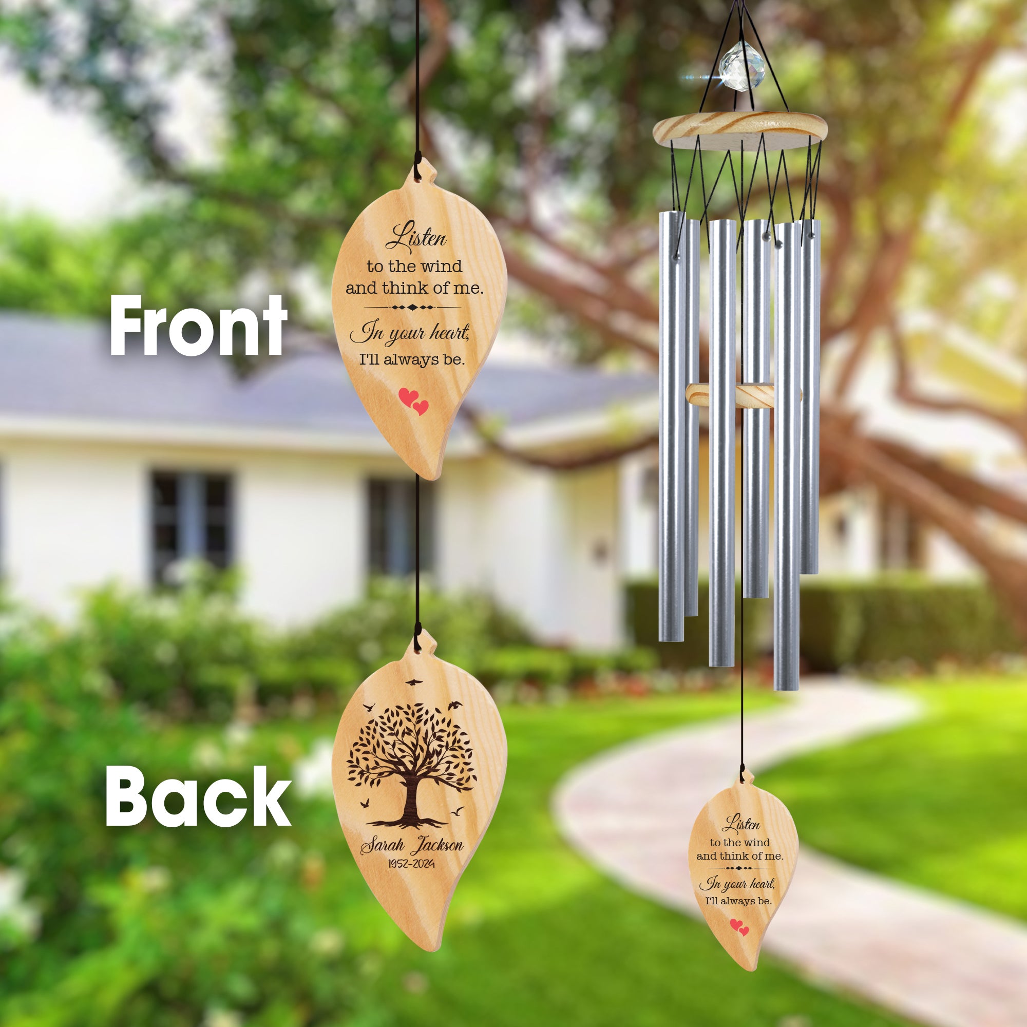 Personalized Memory Windchime Sympathy Gifts