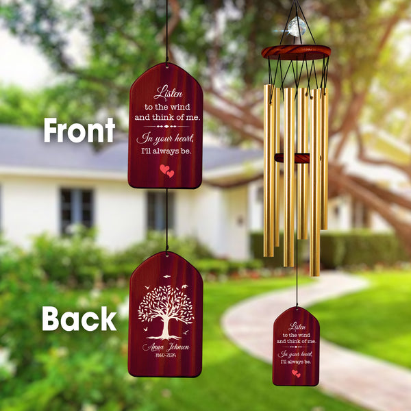 Personalized Sympathy Wind Chime Bereavement Gift