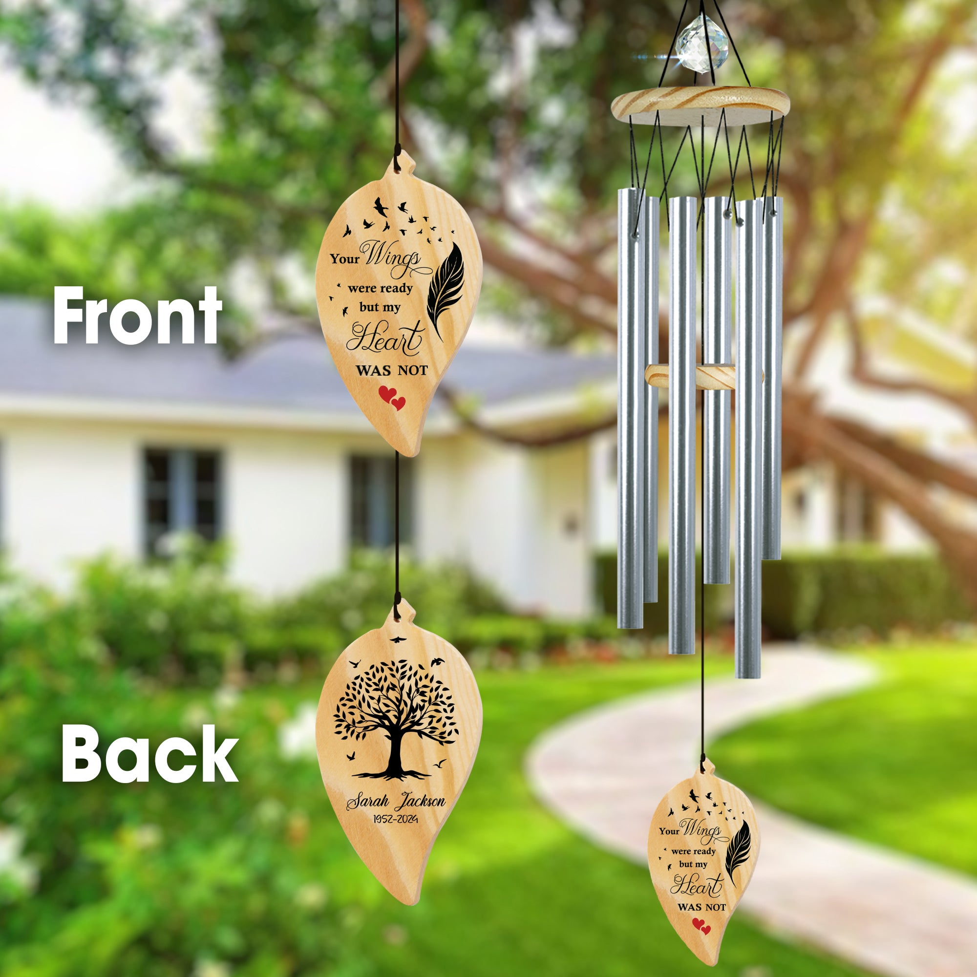 Custom Sympathy Wind Chime Carnival In Memorial Gift