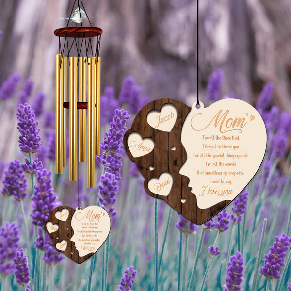 Personalized Sympathy Wind Chime Loss Of Mom Gift