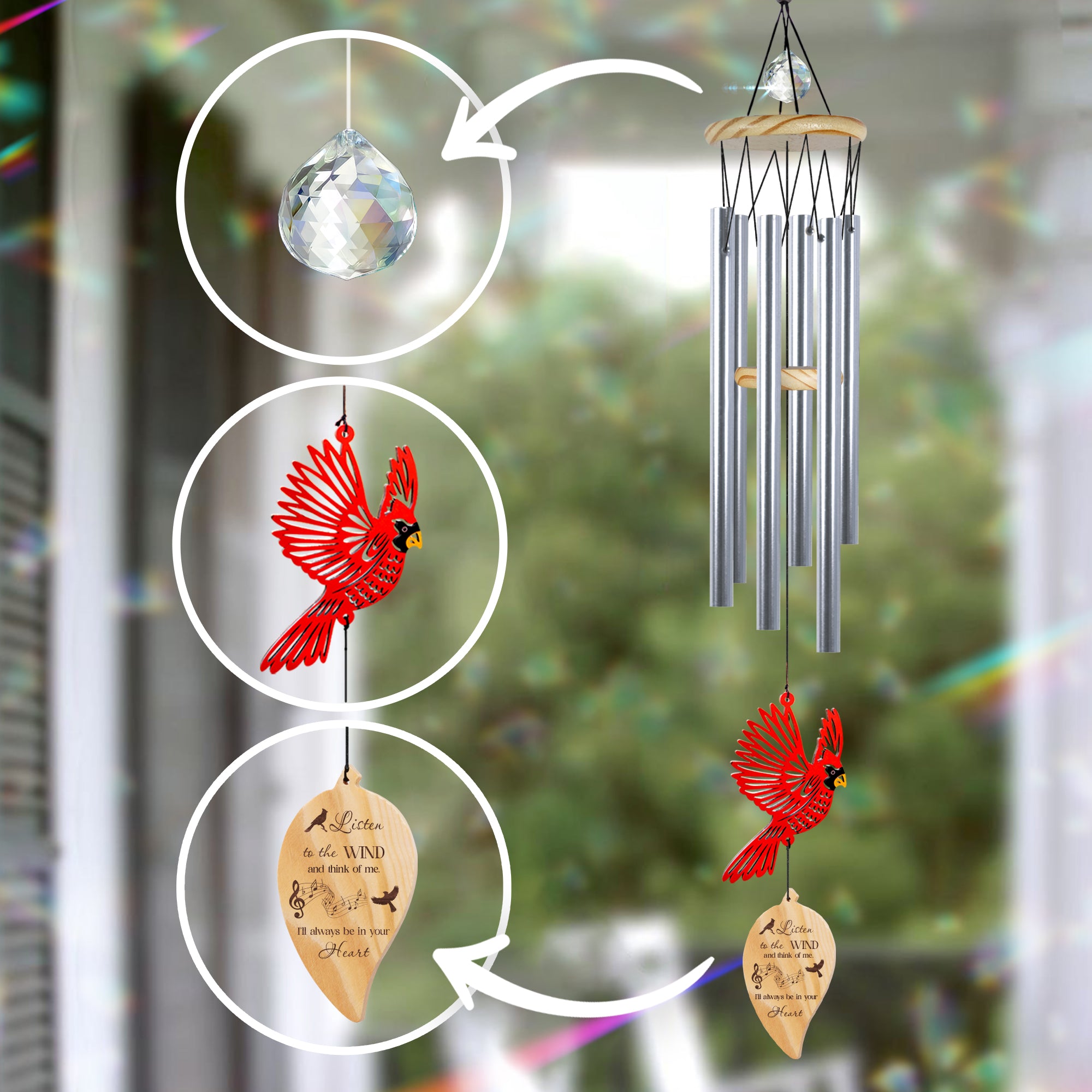 Personalized Beravement Windchime Memorial Gifts