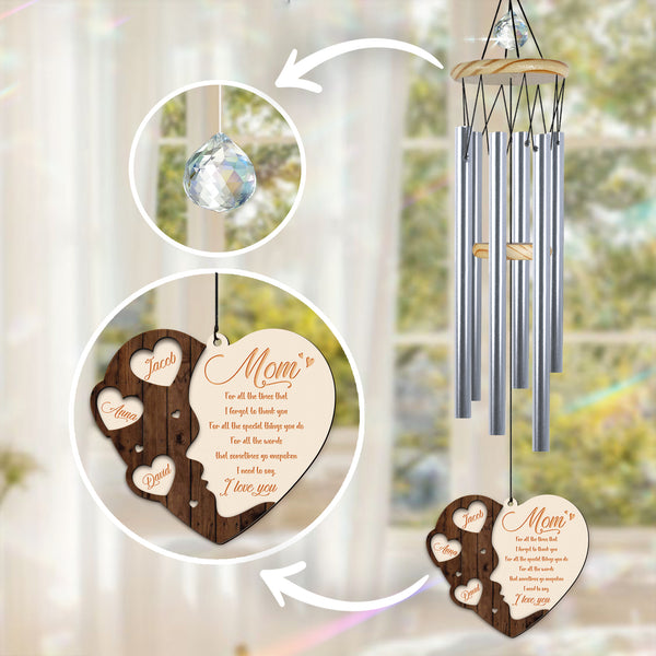 Personalized Sympathy Wind Chime Loss Of Mom Gift