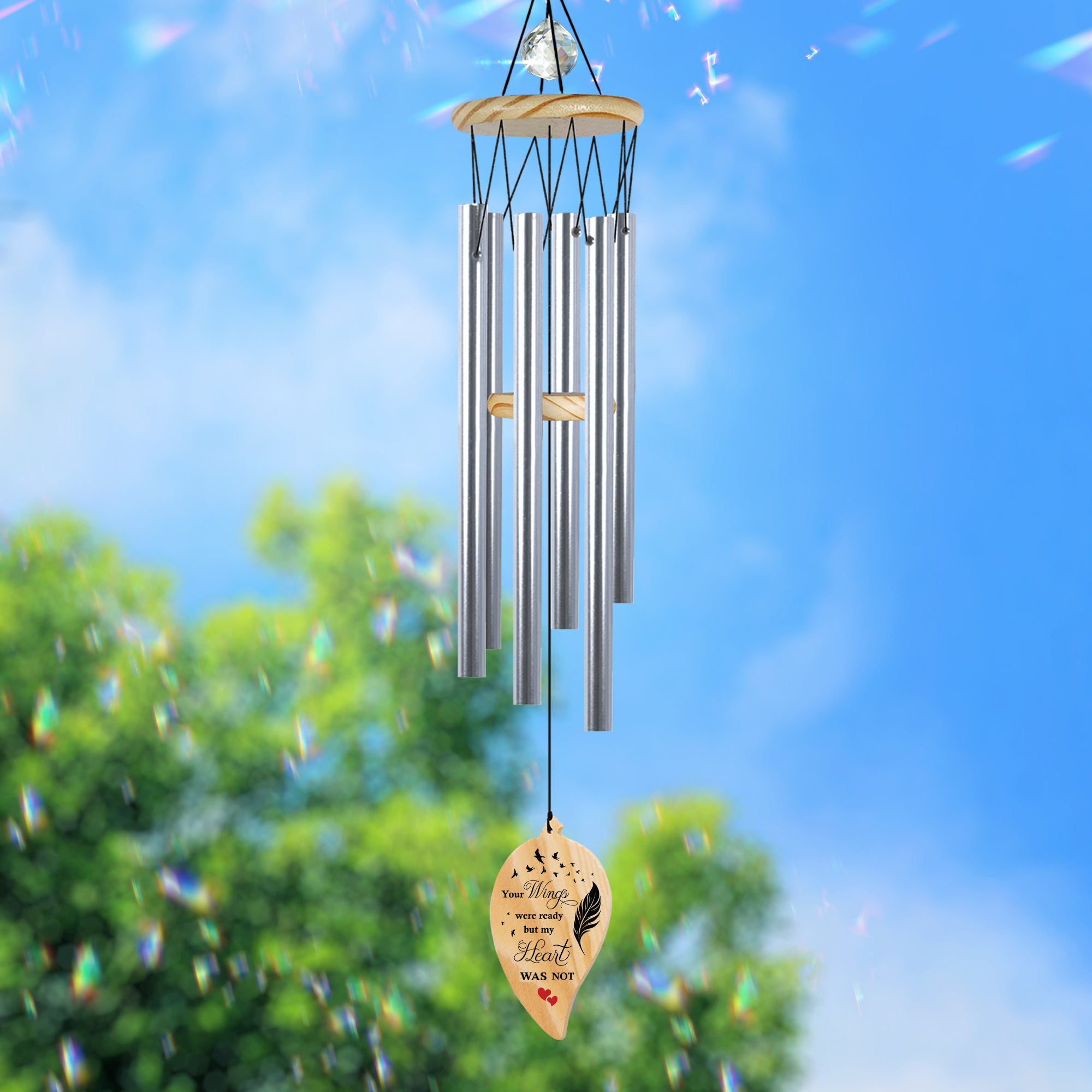 Custom Memorial Wind Chime Carnival Sympathy Gift
