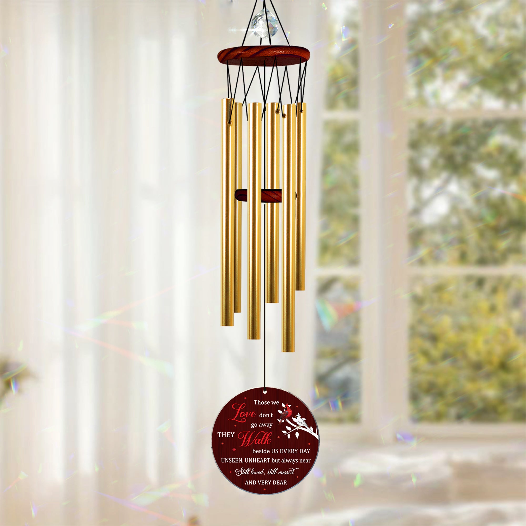 Personalized Carnival Wind Chimes Bereavement Gift
