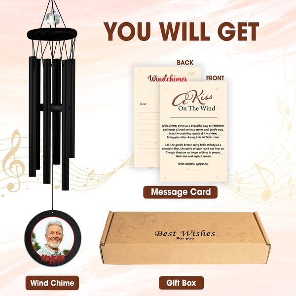 Personalized Carnival Wind Chimes Bereavement Gift