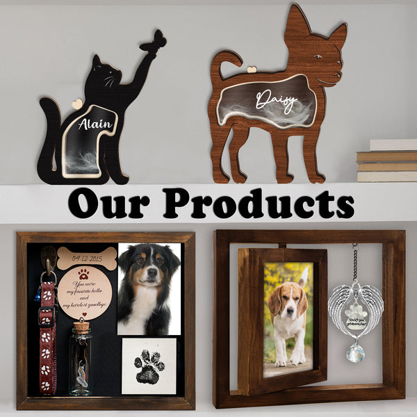 Pet Memorial Picture Frame with Ornament
